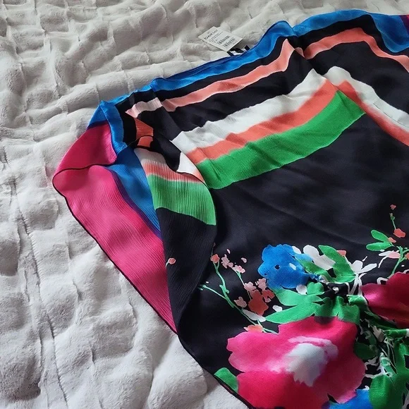 Bebe 100% SILK Asymmetrical Tunic Top/Dress | TAG ON NEVER WORN | Near Vintage - Picture 8 of 14